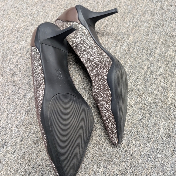 LOGO by Lori Goldstein Pointed Toe Kitten Heels BLAIR BROWN - Picture 6 of 11